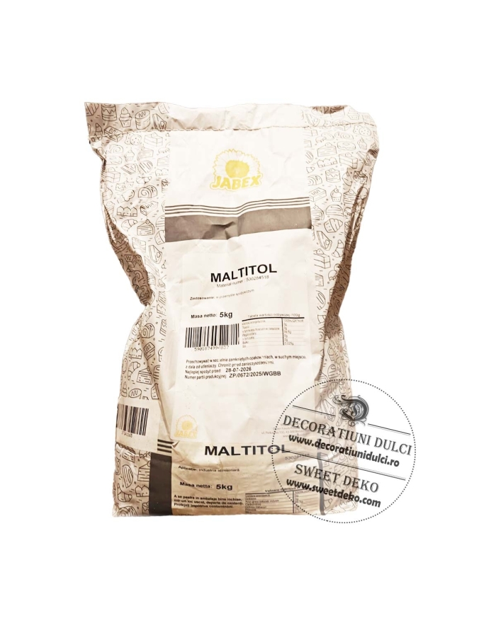 EXP: 15.09.2026 Maltitol 5kg Jabex Dawn indulcitor natural, substitut zahar