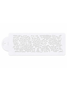 Stencils decor tort broderie cu Dalii