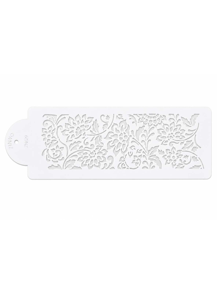 Stencils decor tort broderie cu Dalii