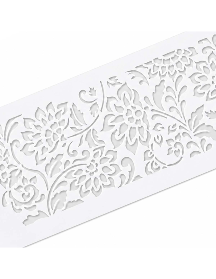 Stencils decor tort broderie cu Dalii