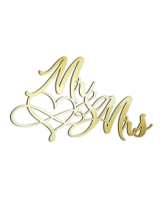 Topper decor lateral tort Mr&Mrs Infinity  Love