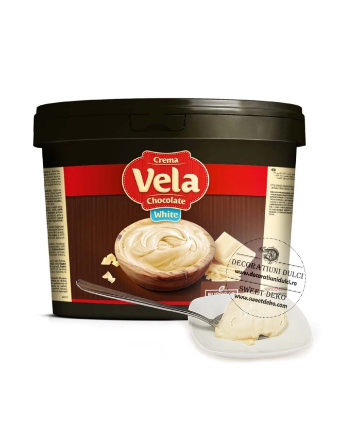 EXP: 30.09.2026 Vela crema cu ciocolata alba, Eucocao (6kg)