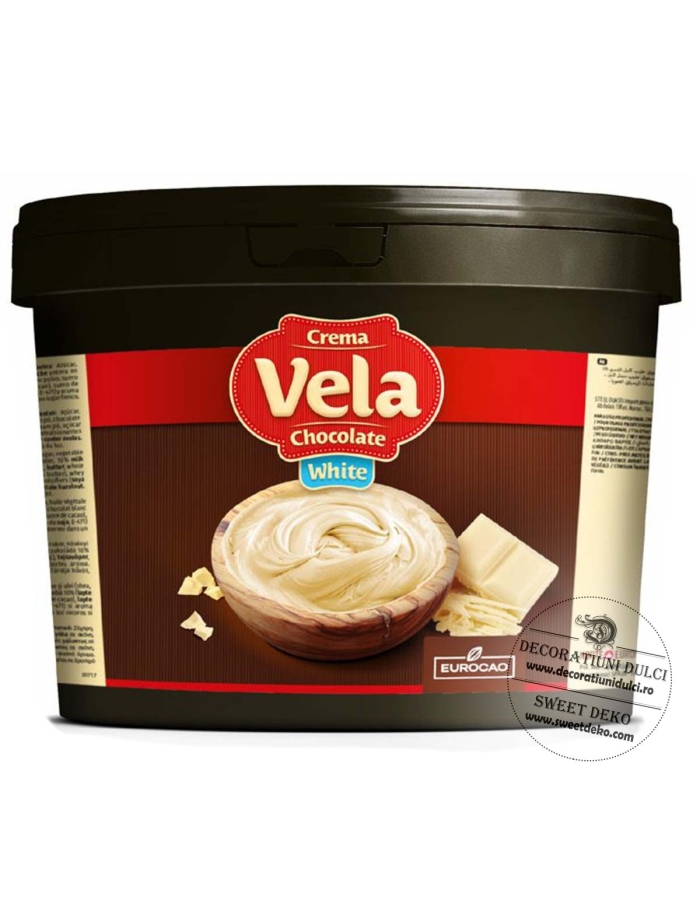 EXP: 30.09.2026 Vela crema cu ciocolata alba, Eucocao (6kg)