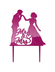 Topper decor tort nunta Miri sarut | Mr&Mrs