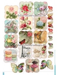 Imagini comestibile model vintage