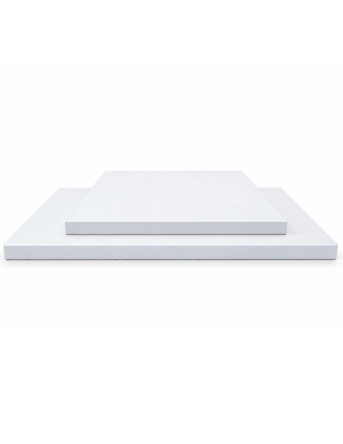 Platou dreptunghiular pentru tort, PAL Alb 18 mm, Cant ABS