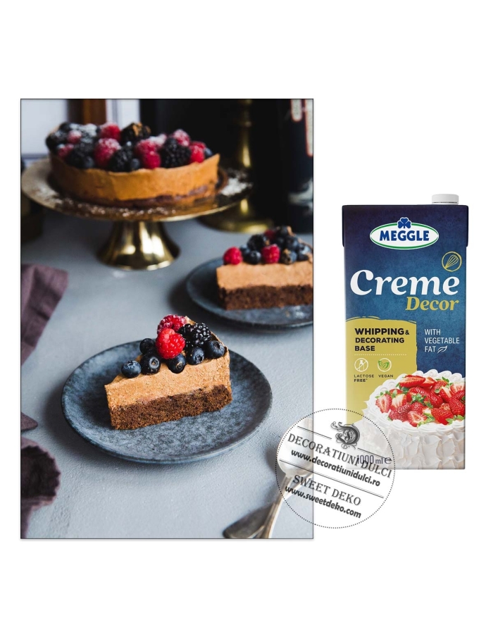 EXP: 30.09.2026 Crema decor patiserie Meggle| frisca vegetala de POST 1L.