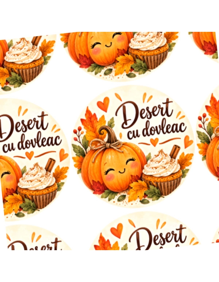 Etichete autoadezive Desert cu DOVLEAC