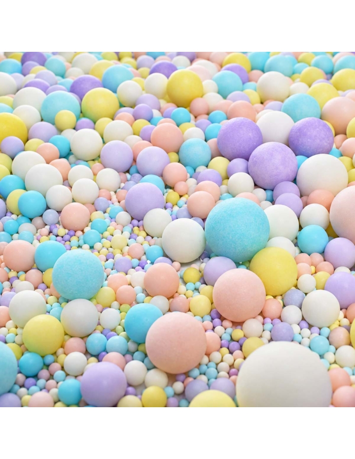 Mix perle din zahar in culori pastel (100g.)