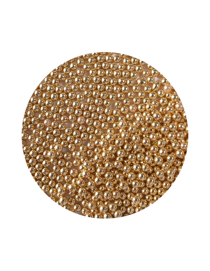 Perle din zahar auriu metalizat (100g.)