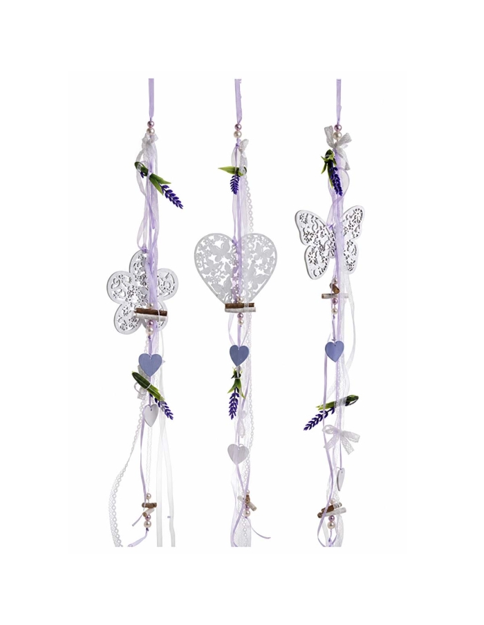 Set 3 decoratiuni sirag lavanda