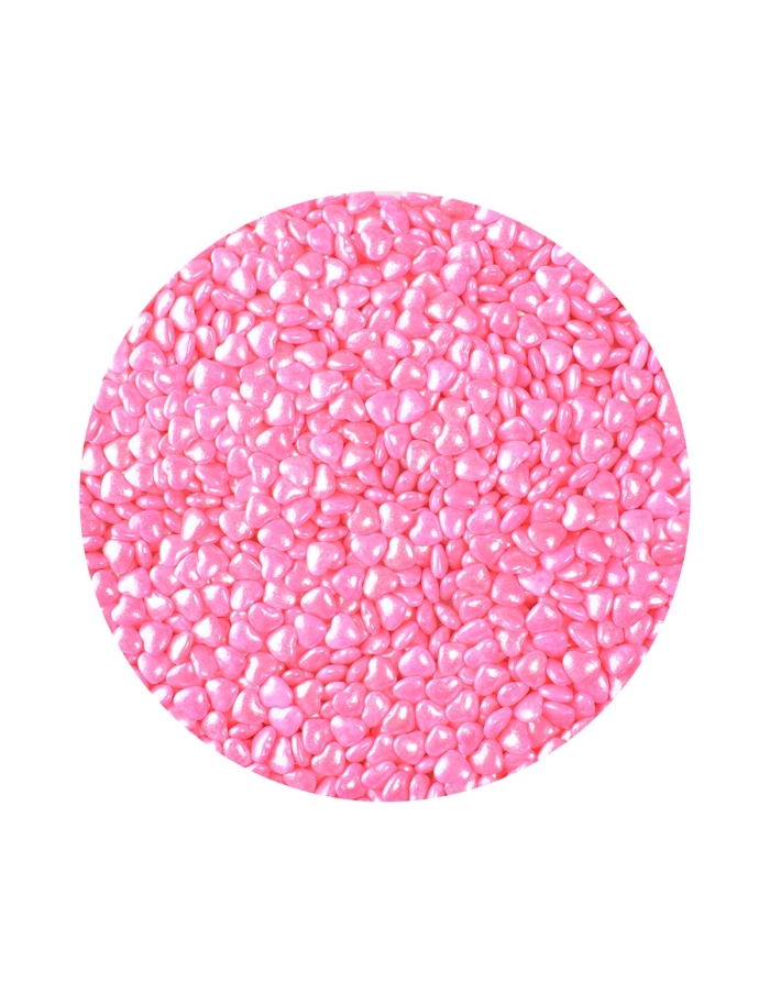 Bombonele din zahar inimioare roz (100g.)