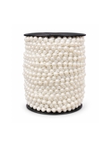 Sirag margele perle albe diametru 0.6cm, lungime 22m