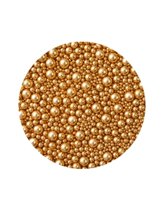 Sprinkles auriu metalizat 100g.
