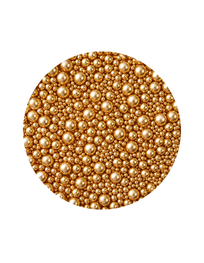 Sprinkles auriu metalizat 100g.