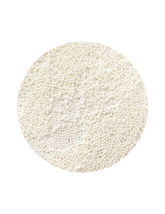 Nonpareils 2mm perlute mici din zahar alb sidefat