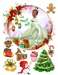 Imagine comestibila Tiana de Craciun
