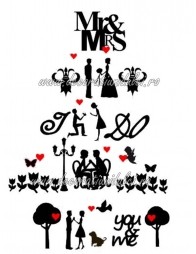 Imagini siluete stilizate nunta