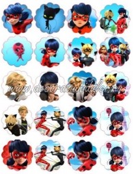 Imagine comestibila Buburuza si Motan Noir - 7