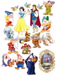 Imagine comestibila Alba ca Zapada si cei 7 pitici