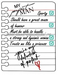 Imagine comestibila "My perfect man"