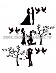 Siluete comestibile "Dragoste nebuna"