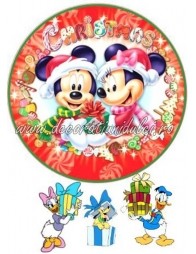 Minnie si Mickey de Craciun - 1 | Decoratiuni Dulci