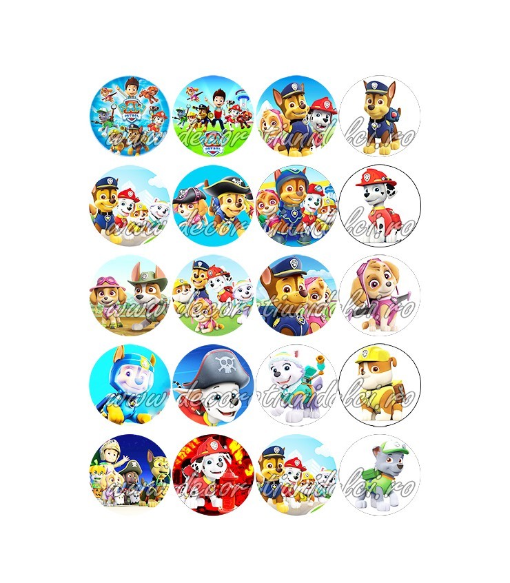 Imagine comestibila Patrula Catelusilor - 4 | Decoratiuni Dulci