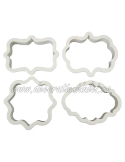 Set 4 decupatoare placute | Decoratiuni Dulci