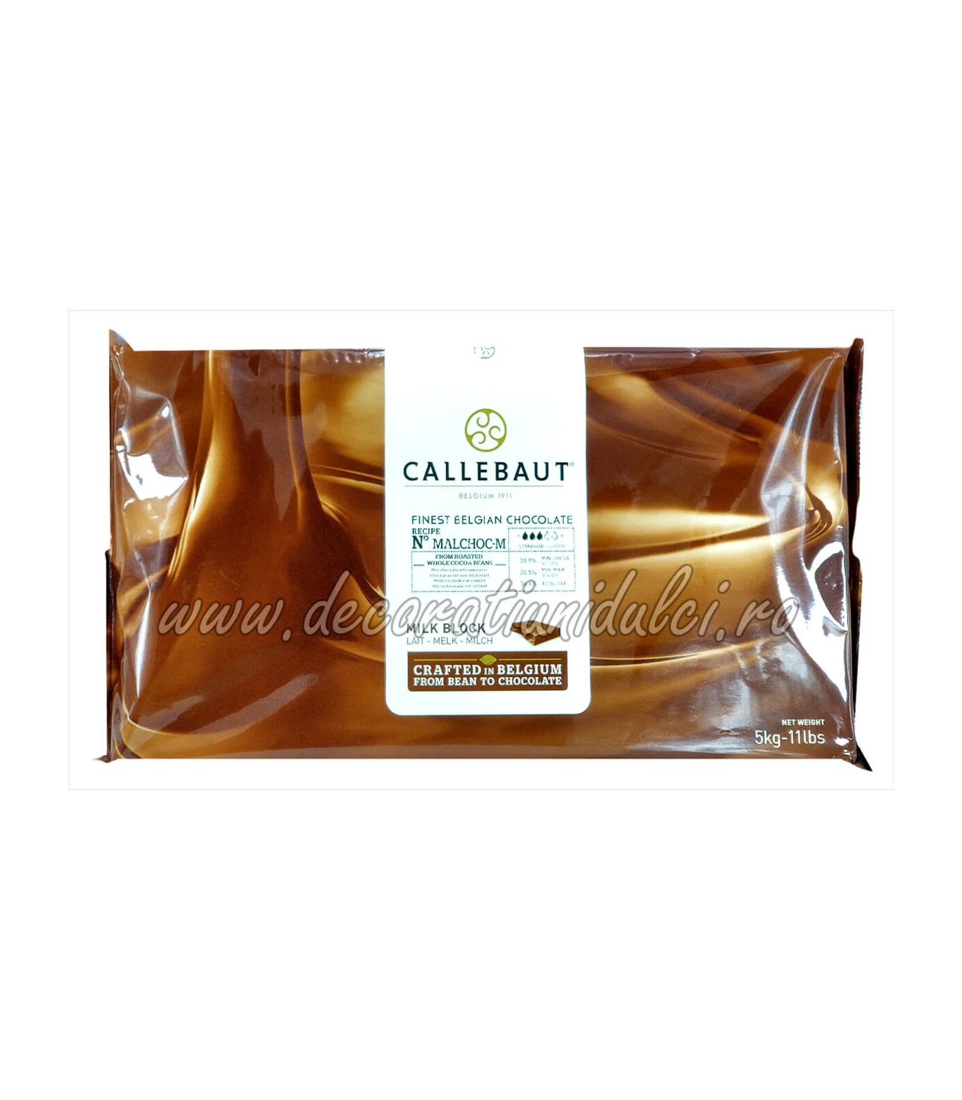 Ciocolata cu lapte Callebaut, fara zahar