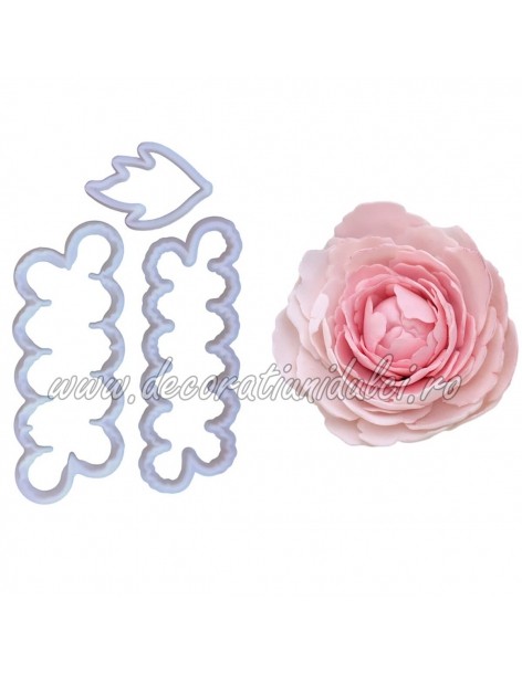 Decupatoare petale si frunze de bujor 2