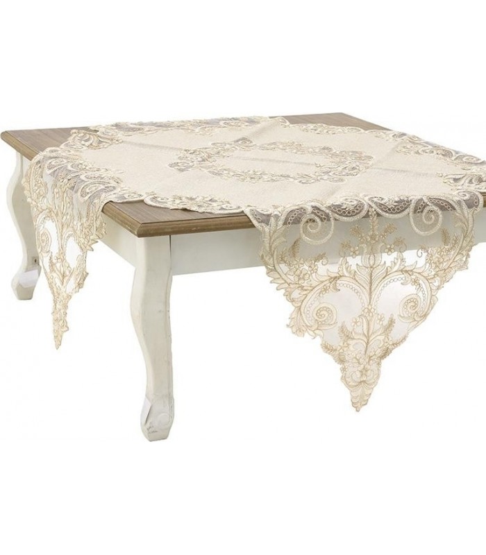 Fata de masa dantelata, ivory