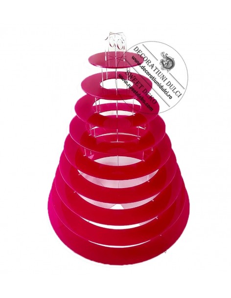 Suport etajat macarons, plexiglas