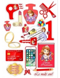 Imagine comestibila cu obiecte turta