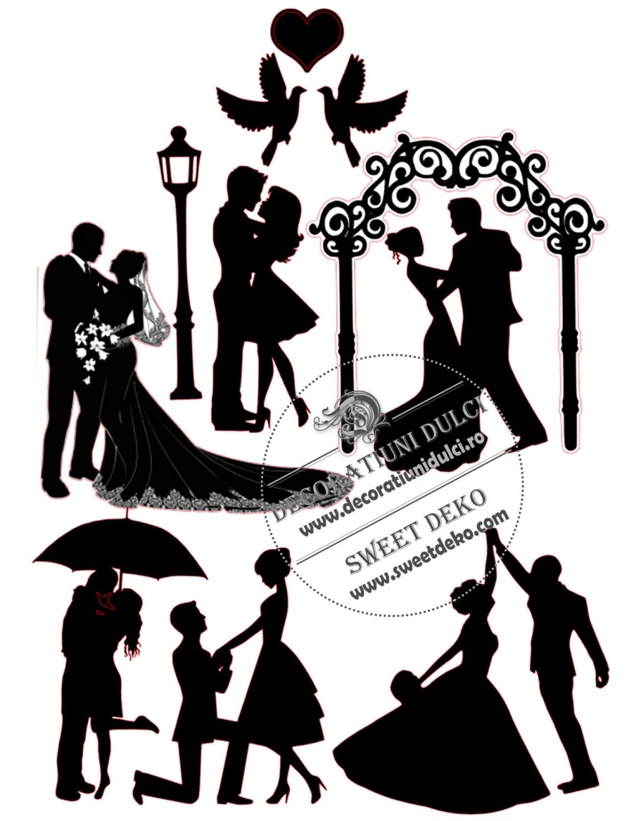 Siluete comestibile "perfect love"