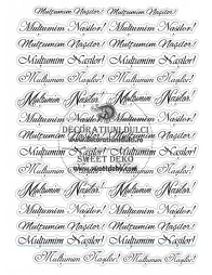 Imagine comestibila etichete simple | Decoratiuni Dulci