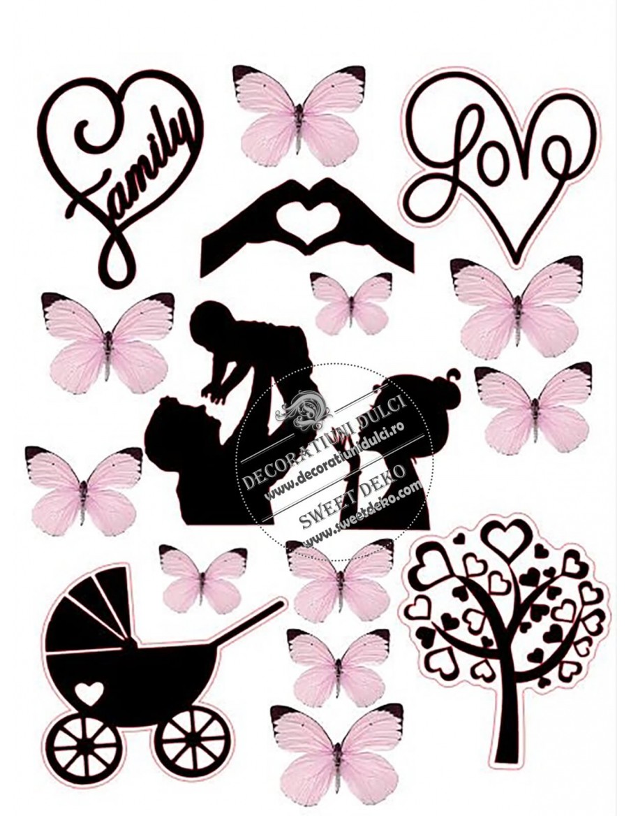 Siluete comestibile botez