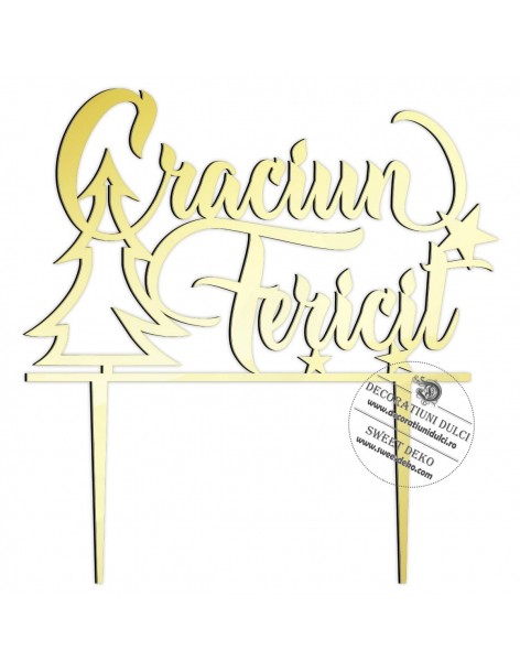 Topper tort Craciun fericit! 2