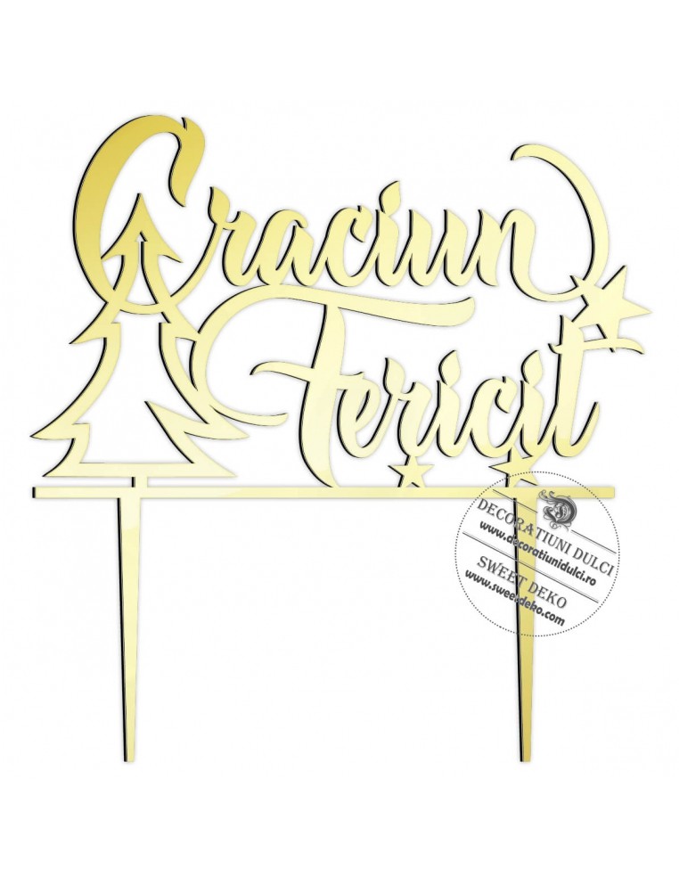 Topper tort Craciun fericit!