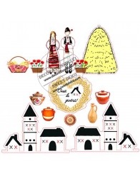 Imagine comestibila model folcloric -3 | Decoratiuni Dulci