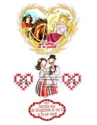 Imagine comestibila model folcloric -3 | Decoratiuni Dulci