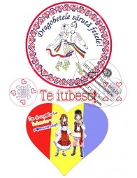 Imagine comestibila model folcloric -3 | Decoratiuni Dulci