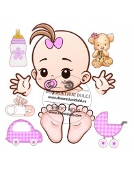 Imagine comestibila bebelus fetita