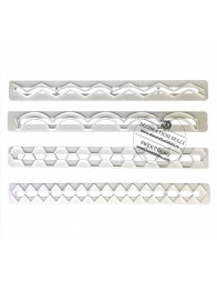 Decupatoare margine (romburi, zigzag, fagure, onduleuri)