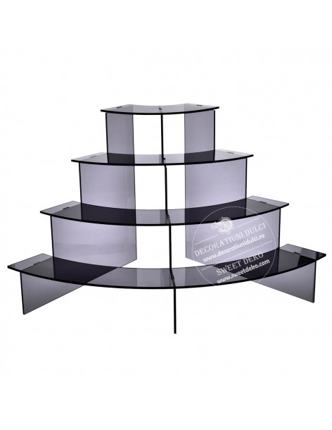 Suport din plexiglas pentru prajituri sau aperitive 2