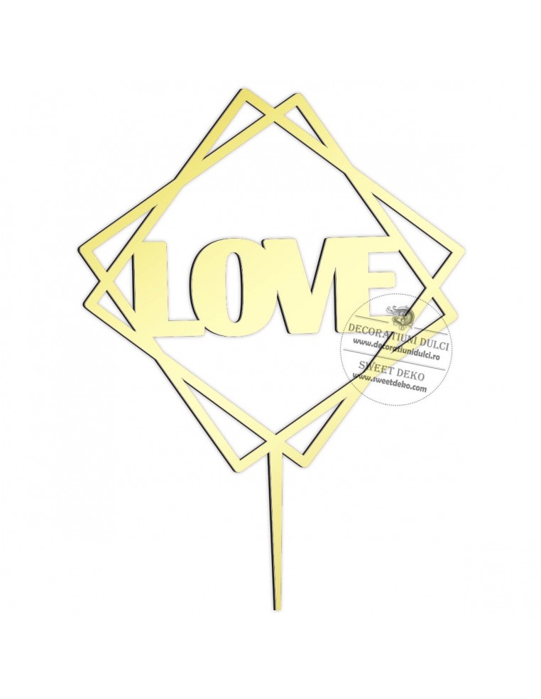 Topper geometric love, plexi