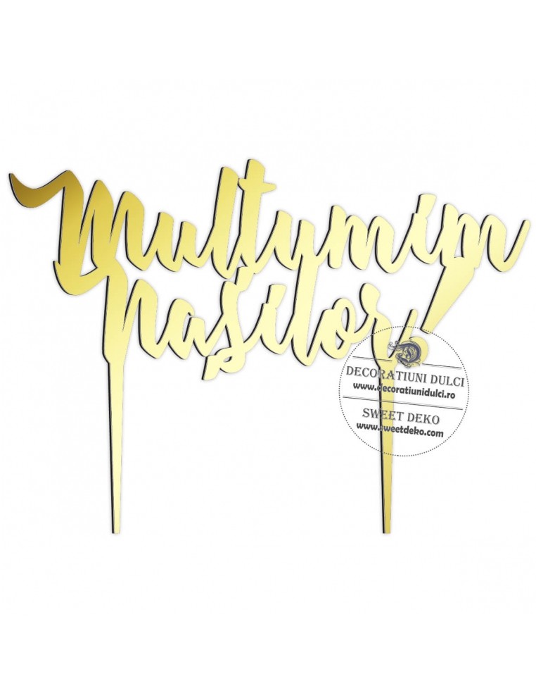 Topper multumim nasilor, plexi