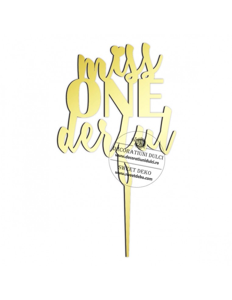 Topper Miss ONEderful, plexi