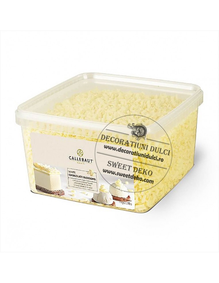 Blossom, bucle din ciocolata alba Callebaut