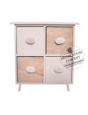 Mini dulapior, 4 sertare white vanity
